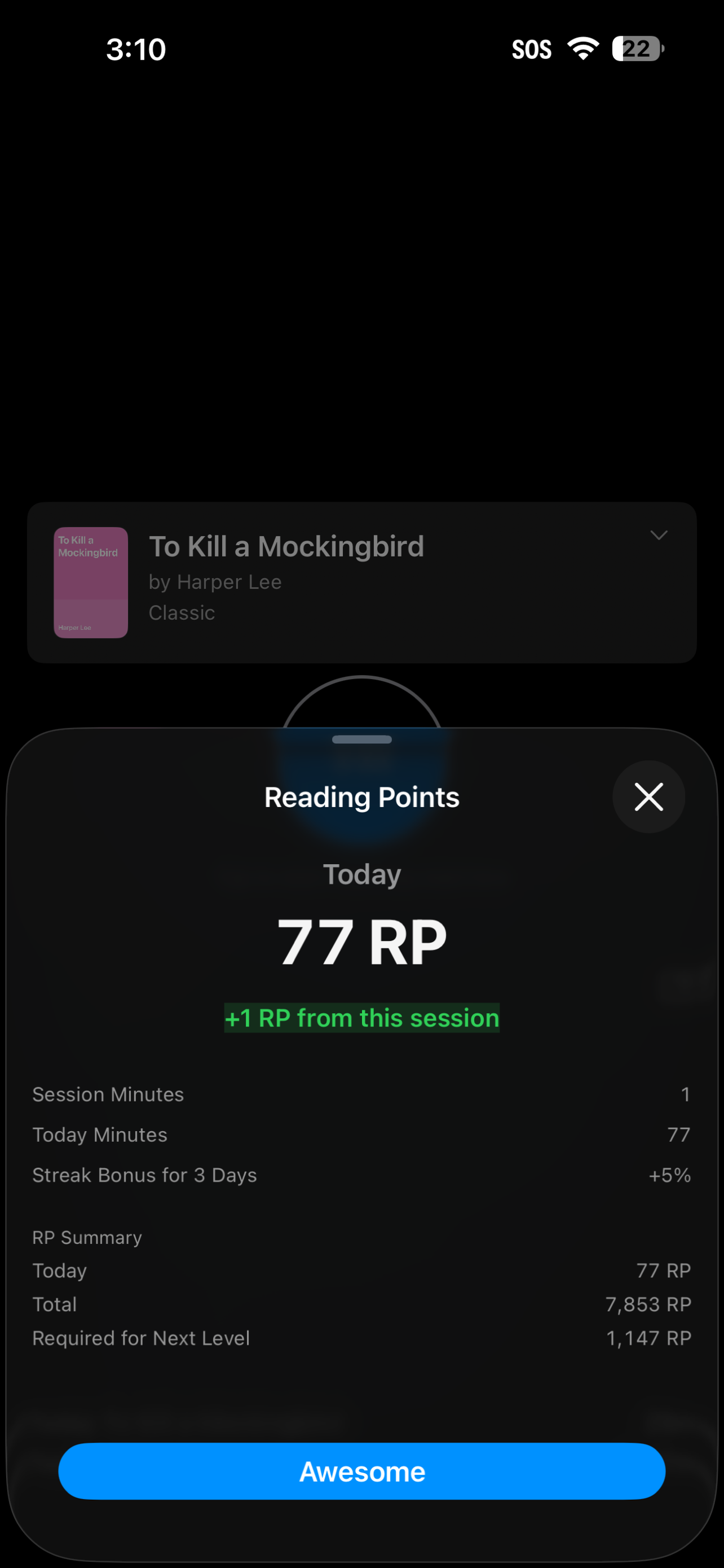 Tracker Tab Reading Points